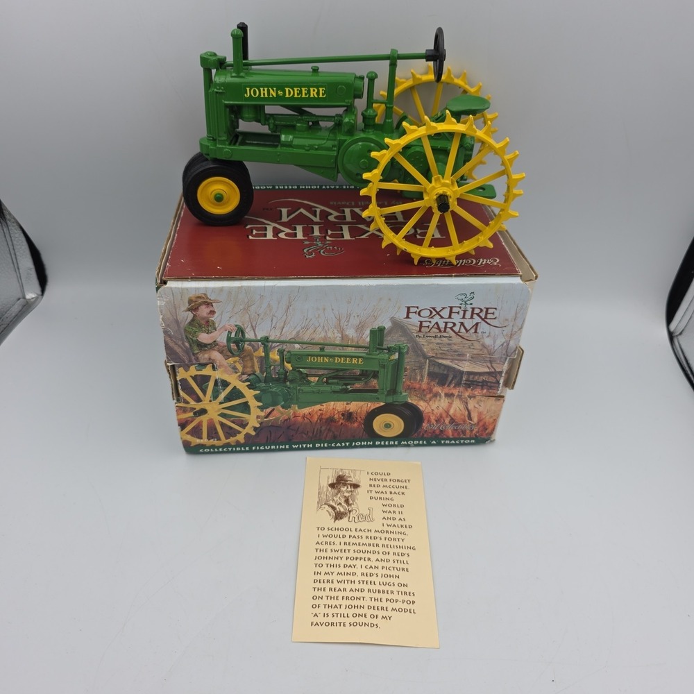 Foxfire Farm John Deere Model A Tractor Die Cast Metal